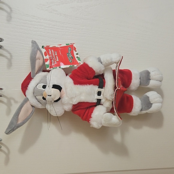 Warner BROTHERS Bean Bag CHRISTMAS Bugs Bunny NWT - Picture 1 of 11